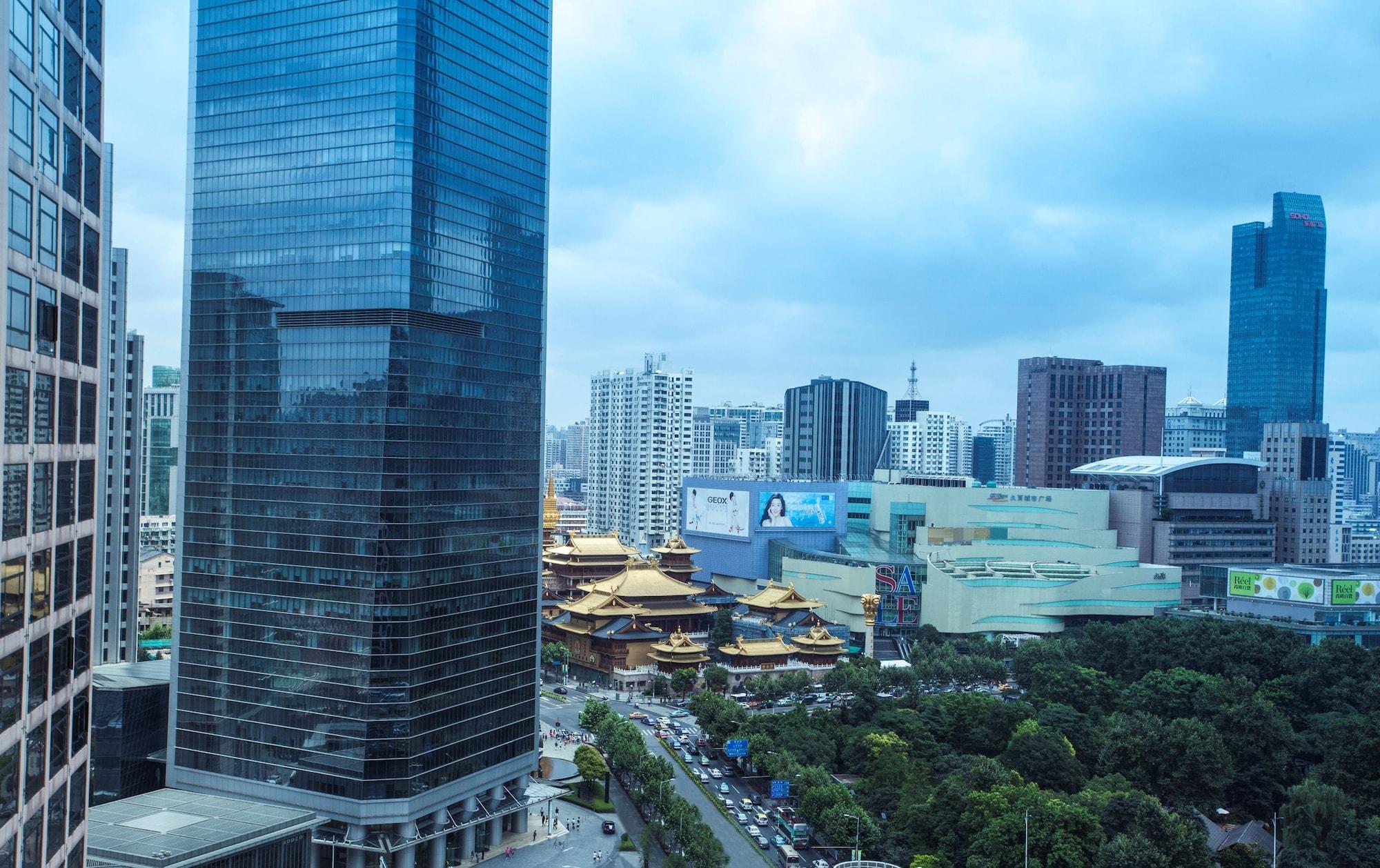 Hotel The Kunlun Jing An Shanghai Exterior foto