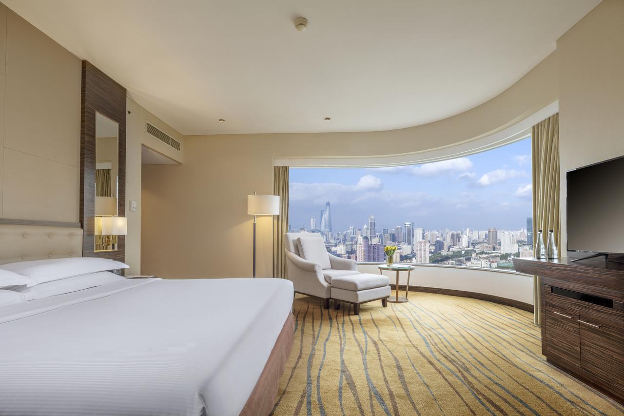 Hotel The Kunlun Jing An Shanghai Exterior foto